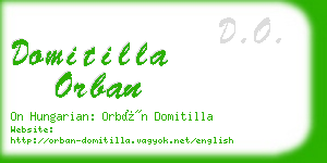 domitilla orban business card